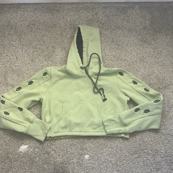 Free People Run Out Green Hoodie - Picture 3 of 9
